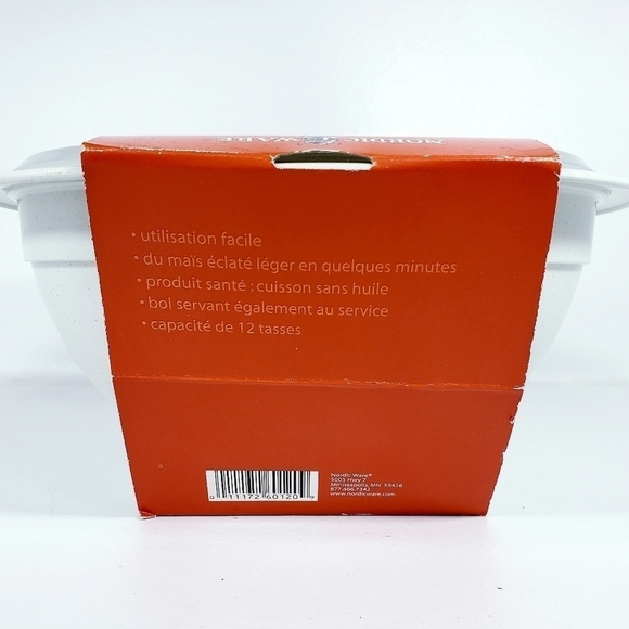 NORDIC Ware Microwave Popcorn Popper and Serving Bowl 12 Cup Capacity - Picture 11 of 12